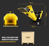 MICHIGAN 8HP 208cc Petrol Commercial Wood Chipper, Tree Mulcher - Raptor 1000 V219-CHPPCKMCHA1M0