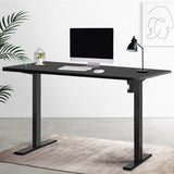 Artiss Standing Desk Motorised Black 120CM HASD-114G-BKDF-BKDB-120