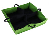 4-Grid Environmentally Friendly Seedling Bag NonWoven Square Plant Growth Bag for Outdoor V1294-YM0901-3111210137311