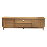 160cm Ribbed Natural Entertainment Unit V264-TAB-727C-NTR