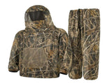 Withered grass Camouflage Mosquito Repellent Suit Ultra-Fine Mesh Hooded Ghillie Suit for Outdoor V888-ELOSUNG43199