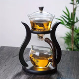 Lazy Kung Fu Glass Teapot Set with Infuser V728-TM601100044196554