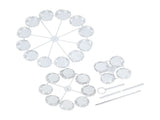 Cupcake Stand for 24 Cupcakes 3 Tier Pastry Serving Display Stand Iron Dessert Carrier Display V1294-YM3118220247811-0421