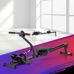 Everfit Hydraulic Rowing Machine Rower 12 Levels Resistance Exercise Fitness Gym Cardio ROWING-C-OIL-12L-BK