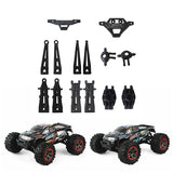 For XLH Hosim 9125 RC Car 14pcs Front Rear Upper Lower Control Arm Control Stub Axle Bumper Black V1237-ZY-203-2829