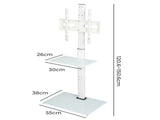 Levede TV Floor Stand 32-65 Inch Universal Swivel Height Adjustable Mount White TV1007-WH-AU