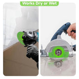 4-1/2" Tile Cutting Disc for Angle Grinder, Porcelain/Glass/Ceramic//Marble, 7/8" Arbor-6 Pack V1192-AZ-W-20914