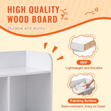 VEVOR Wood Kid Storage Cubby, Toy Storage Organizer with Bookshelf, 5-Cubby Wood Toy Storage V952-ETCWG9848140XOTT5V0