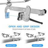 Pole Clamp-on Fishing Rod Holder Boat Mount Rod Holder Bridge Railing Fishing Pole Bracket V1369-AZ3-W-15882