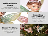 Christabelle 3 Fairy Christmas Ornaments Assorted Novelty Figures 10cm Xmas Tree Decorations Ha 112_SHD2009
