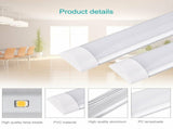 10x 120CM LED Tube Light Batten Linear Slim Light WorkShop Garage Lamp 40W 6500K V201-W13035634