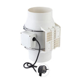 High Efficiency Inline Duct Fan Air Extractor Bathroom Kitchen Ventilation System 80W V1294-YM0901-DE-JY10737-02