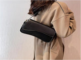 Women's Crescent Shoulder Bags Retro Y2k 90s Hobo Handbags Top Handle Faux Leather Underarm Bag V1259-DP01-A-2645