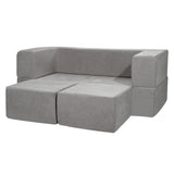 Modular Kids Play Couch 4Pcs DIY Creative Child Sectional Sofa Dark Grey V952-ETSF411849YCYGPWSV0