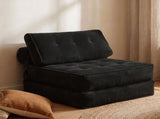 Levede 3 in 1 Convertible Sofa Bed Foldable Single Sleeper Chair Living Room SOFABED1012-BK-AU