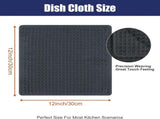 Homaxy Kitchen Towels and Dishcloths Set, 12 x 12 Inches, Set of 12 Bulk Cotton Kitchen Towels Set, V1258-DP02-F-190