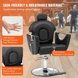 VEVOR Salon Chair, Hydraulic Recliner Barber Chair for Hair Stylist, 360 Degrees Swivel 90&deg;-130&deg; V952-SLYZ2534485YD92F0V0