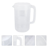 Large Capacity Transparent Plastic Water Pitcher with Lid for Home, Kitchen, Office Use - and V1370-AZ4-15124