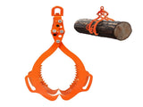 36in Log Lifting Tongs, 4-Claw Log Tongs, Heavy Duty Steel Log Grapple, 3300LBS Lifting Capacity, V952-YMBYQ36YC4ZKU86RSV0