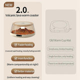 Coffee Mug Warmer, 4 Temp Settings, Simulated Volcano Design V1263-JX-4849