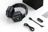 2.4GHz Wireless Gaming Headset with Flip Microphone for PC-Black V1263-JX-7533-1