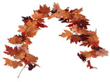Decorative Artificial Maple Garland Fall Leaf Garland Decoration Thanksgiving Halloween Fake Maple V1294-YM0523-3115210217313
