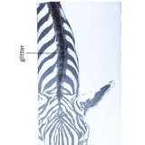 Classic Zebra w Artificial Fur Framed Canvas Wall Art 90cm V637-95202ZEB