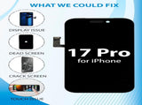 iPhone 17 Pro Screen Replacement, 6.3 Inch Incell LCD Display Touch Screen Digitizer, Comes with V1293-0716671404435