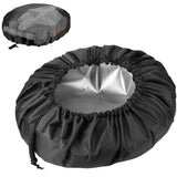 Outdoor Lawnmower Cover Polyester Oxford Cloth Waterproof Protective With Drawstring Outdoor V1192-AZ-W-23610