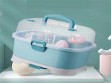 Baby Bottle Drying Rack Storage, Nursing Bottle Storage Box Organizer with Cover, Portable Kitchen V1189-LWWAL-20260401-05626