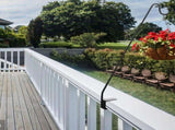 Heavy Duty Outdoor Garden Fence Hook for Lantern, Shepherd's Hook, Bird Feeder, Deck Hanger Stand V1369-AZ3-W-20506