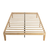 Warm Wooden Natural Bed Base Frame – Queen V264-STB-108P-NTR-QU-1