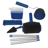 6-piece Paint Roller Set with Fillable Roller and Edger - Leak Proof Wall Painting Kit, Tray and V888-ELOSUNG56294