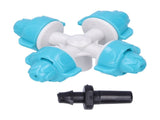 50Set 4 Outlet Water Nozzle Kit Atomizing Sprinkler Garden Irrigation Accessory Lake Blue V1294-YM0901-3111210103711