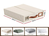 Artiss Bed Sheet Organisers Box 8Pcs Storage King Size Bedding Foldable Beige BSO-DIY-PAP02-BGX8