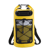 Roll-Top Backpack Dry Bag with Handle for Fishing Boating and Camping Yellow - L V1308-DSZKI-273-3