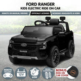 Ford Ranger Electric Kids Ride On Car - Black CAR-FRD-707-BK