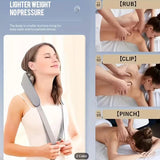 Neck & Shoulder Massager,Cordless Neck Massager with Heat,6D Deep Kneading Shiatsu Massager for V1107-110-52832