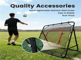 1m Football Rebounder Soccer Training Kickback Target Bounce Wall Detachable Metal Frame and PE V985-SPORTSREBOUNDER