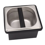 Coffee Knock Box Rubber Coffee Box with Removable Stainless Steel Ground Container for Cafe Bar S V1294-YM0521-3118230088811