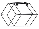 Hex Shelves Simple Wrought Iron Hexagonal Bedroom Living Room Office Wall Shelf DecorationBlack V1294-YM0523-3115210232211
