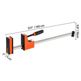 Bar Clamps for Woodworking, 2-Pack 76.2 cm Parallel Clamp Set, F-Clamp with 680 kg Load Limit, Even V952-FJ30INCH2GPXIMF6O001V0
