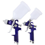 Giantz 2PC HVLP Spray Gun Paint Gun Gravity Feed 0.8mm 1.4,mm Nozzles Included GSG-2SG-BOX-BL