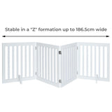Four Panel Freestanding Dog Gate, White V568-GMW-266-W