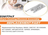 Dryer Heating Element 5400W W11344457 Drying Machine Heating Element for Maytag 240V V1369-AZ3-W-15571