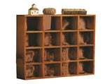 Wall Mounted Figures Display Shelves Rack Retro Wooden Figures Display Case for Home Bedroom 16 V1294-YM0703-3117230122711