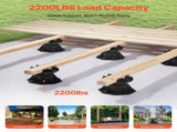 Deck Blocks 8 PCS, 2200 lbs / 997.90 kg Load Capacity Deck Support Plastic Pedestal Paver, Raising V952-SKCZCJZSKC606IPRZ001V0