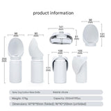 Grey Portable Silicone Pet Water Bottle and Treat Pouch Set - 550ml Foldable Leak-Proof Dog Travel V888-ELOSUNG56143-1