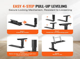 Ladder Levler, 29.8 L x 11.4-18 in H Support Surface, Steel Ladder Leveling Tool, Folding Pitch V952-LTTZZCG29INCD6LGSV0