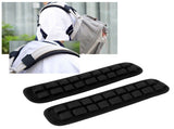 2Pcs Infrared Shoulder Strap Pad Detachable Backpack Decompression Belt Cushion Accessory BlackS V1294-YM0718-3117200189112